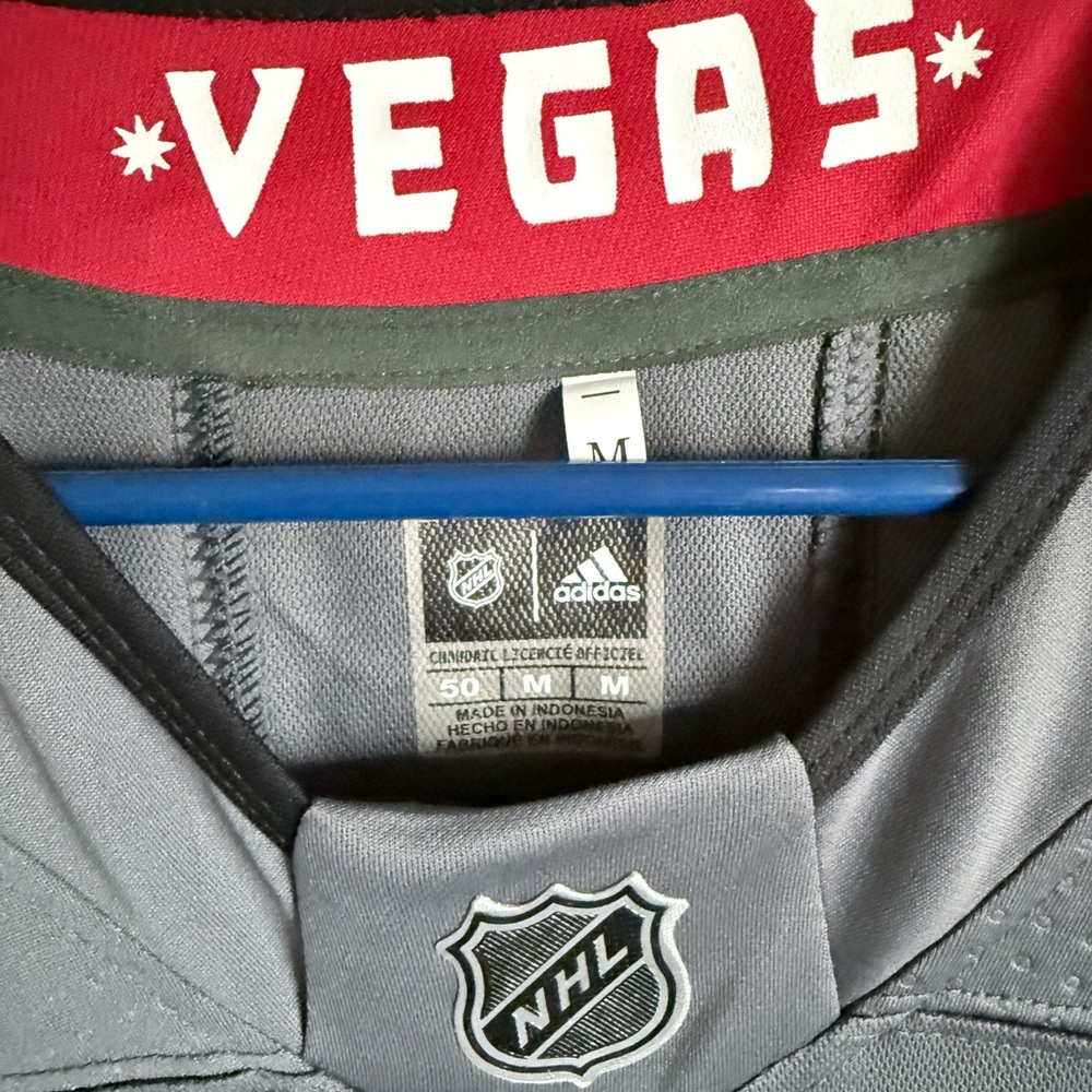 Adidas Gray and Red Vegas NHL Jersey - Picture 2 of 3